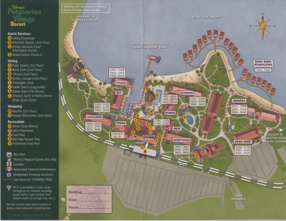 Polynesian Village Resort Map Disney's Polynesian Village Resort Map - Doctor Disney