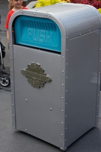 Disney PUSH Talking Trash Can