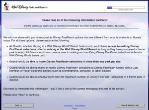 Disney World fourth FASTPass+