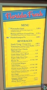 2014 Epcot Flower & Garden Festival Menus