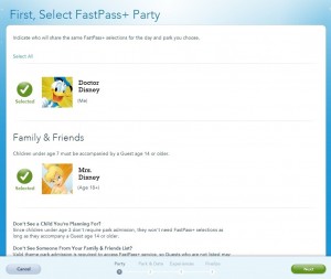 My Disney Experience FASTPass+