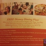 Free Disney Dining 2015 Bounce Back Offer