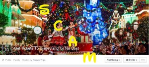 Disneyland Facebook Scam
