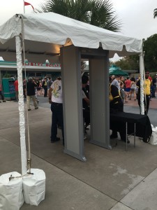 Disney World metal detectors