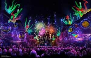 disneyland fantasy in the sky paint the night