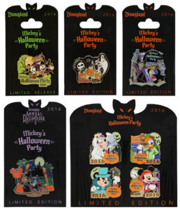 disneyland halloween pins 2016
