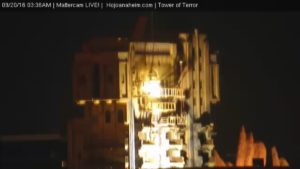 tower of terror sign disney california adventure