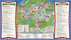 mickey's very merry christmas party 2016 map