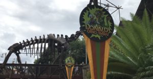 donald's dino-bash disney's animal kingdom signage