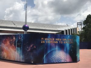 Guardians of the Galaxy epcot roller coaster construction