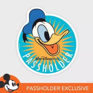 donald duck ap magnet epcot annual passholder
