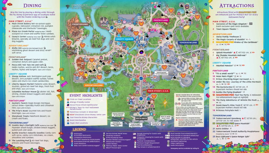 Map For Mickey's Not-So-Scary Halloween Party 2018 Revealed [Photos ...