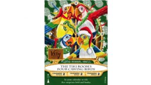 sorcerers of the magic kingdom tiki birds room card disney world very merry christmas party