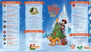 walt disney world mickey's very merry christmas party 2018 character locations schedule entertainment map