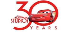 lightning mcqueen's racing academy disney's hollywood studios 30th anniversary logo