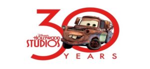 lightning mcqueen's racing academy disney's hollywood studios 30th anniversary logo