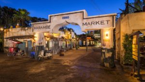 circle of flavors harambe at night