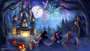 mickey's not-so-scary halloween party fireworks show